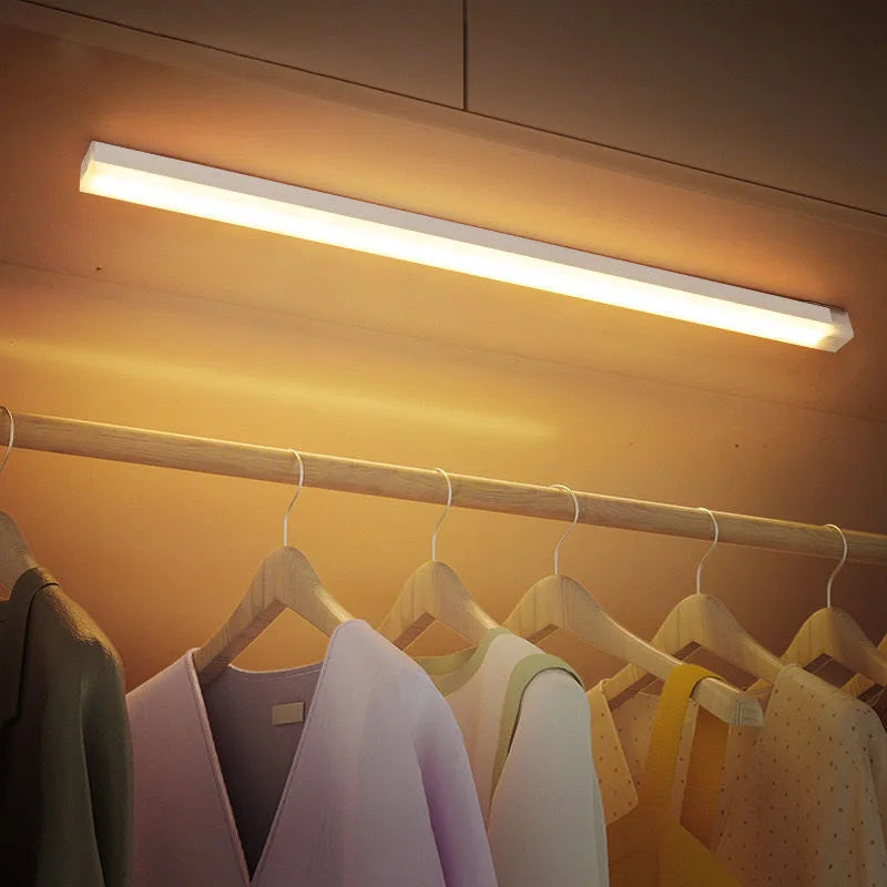 ✨ Wireless LED Motion Sensor Light – Type-C Rechargeable Night Lamp for Cabinets, Wardrobes, Stairs & Kitchens ✨