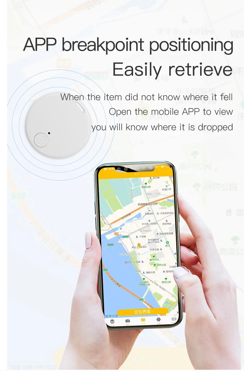 🔍 Mini GPS Tracker | 🧭 Anti-Lost Alarm | 🐾 Smart Bluetooth® Key Finder for Pets, Kids, Wallets & Keys | 🔑 Portable Tag & Locator