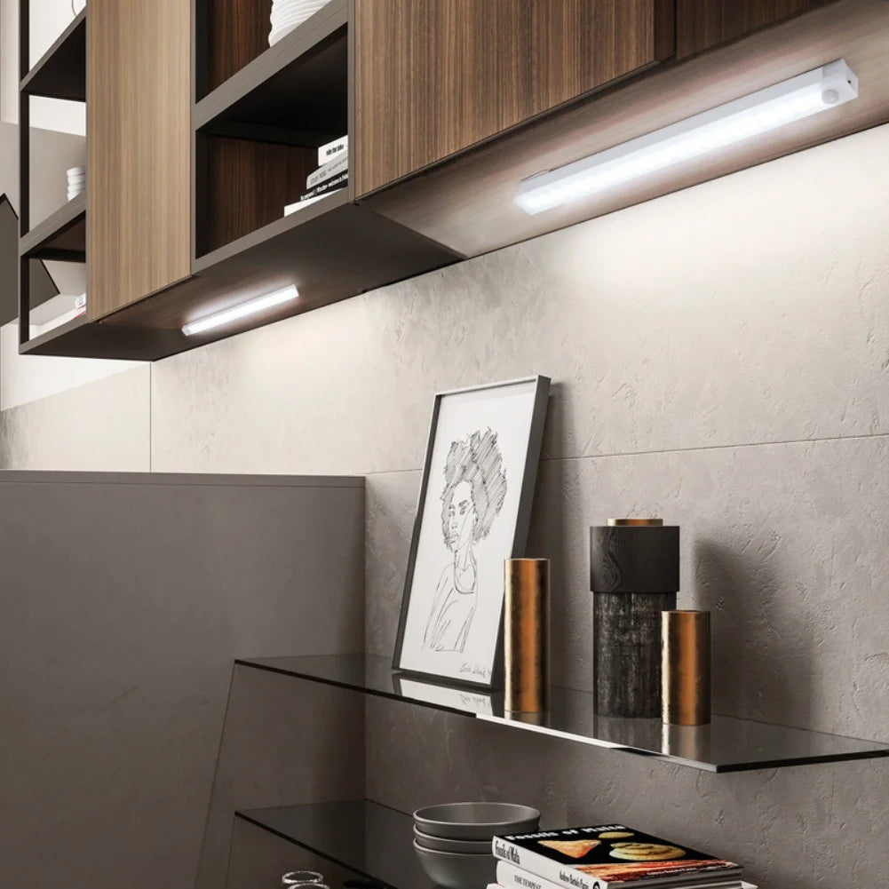 ✨ Wireless LED Motion Sensor Light – Type-C Rechargeable Night Lamp for Cabinets, Wardrobes, Stairs & Kitchens ✨