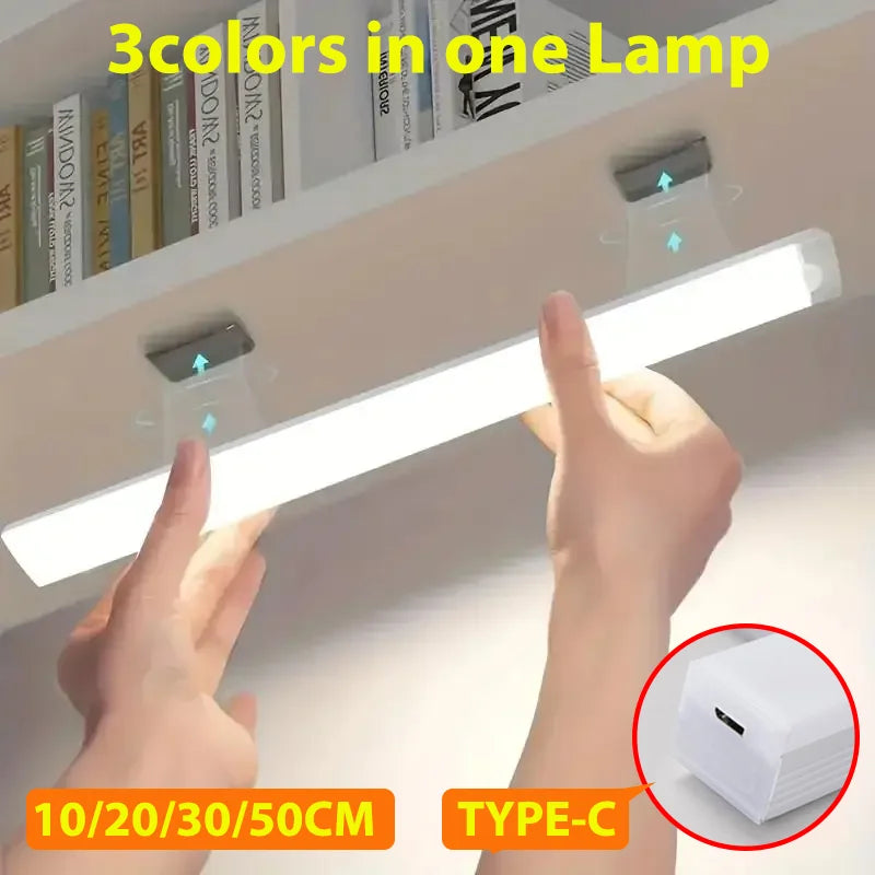 ✨ Wireless LED Motion Sensor Light – Type-C Rechargeable Night Lamp for Cabinets, Wardrobes, Stairs & Kitchens ✨