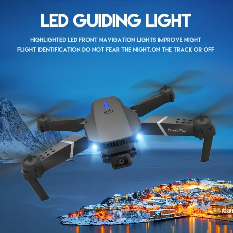 [E88 Drone] E88 Drone with HD Dual Cameras, Single Battery, One-Key Return, WiFi Connectivity, Aerial Photography Drone, Quadcopter Remote Control Drone, Christmas Halloween Thanksgiving Gift